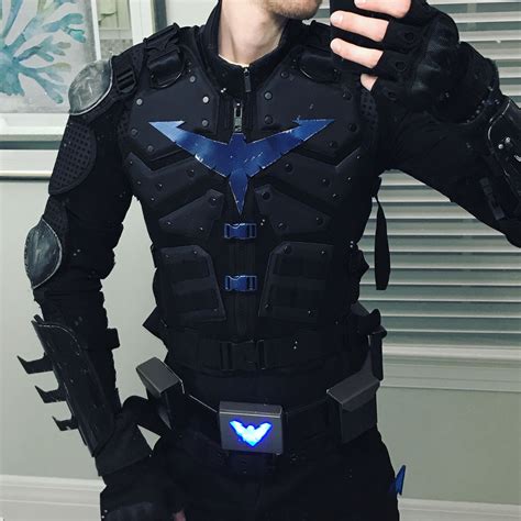 nightwing cosplay costume|nightwing cosplay tutorial.